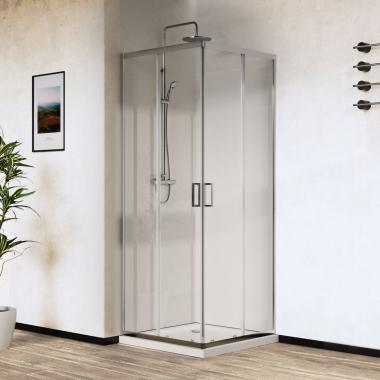 Душевой уголок City VSS-5CT800CL, 800*800, хром, стекло прозрачное	