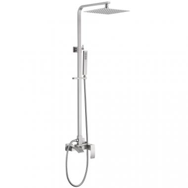 Душевая стойка ABBER Wasserfall AF8616SPL с изливом, сатин	