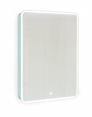  Зеркальный шкаф Jorno Pastel 60 (бирюзовый бриз) с подсветкой (Pas.03.60/BL)	