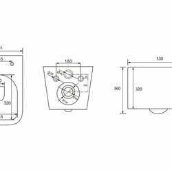 Комплект подвесной унитаз ABBER Rechteck AC1201MB черный матовый с инсталляцией AC0105 и кнопкой AC0121MW белая матовая