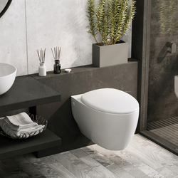 Унитаз ABBER Bequem AC1107P подвесной белый с импульсным смывом