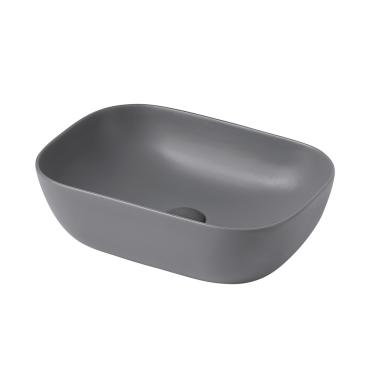 Раковина накладная ABBER Rechteck AC2200MG серая матовая	