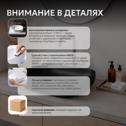 Раковина накладная ABBER Rechteck AC2217MB черная матовая