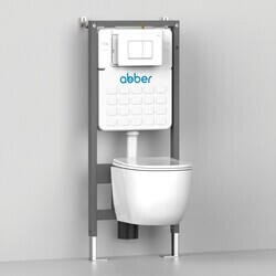 Унитаз ABBER Bequem AC1102MG подвесной серый матовый, безободковый