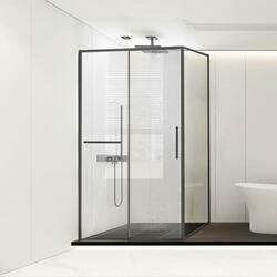 Душевой уголок Slim Soft VSR-1SS1015CLGM, 1500*1000, вороненая сталь, стекло прозрачное