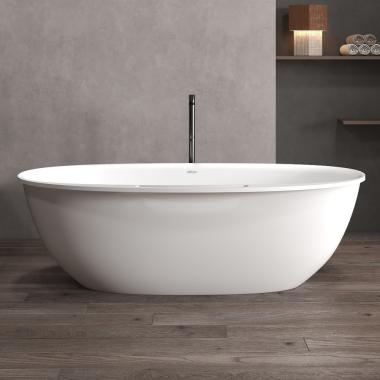 Ванна из искусственного камня ABBER Stein AS9631 белая матовая	