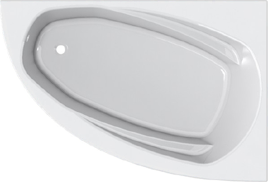 Отдельно стоящая ванна Астра-Форм ТИОРА, литой мрамор (правая, левая) 1550x1050	