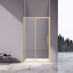 Душевая дверь Slim 8mm VDP-4SL120CLG, брашированное золото, стекло прозрачное