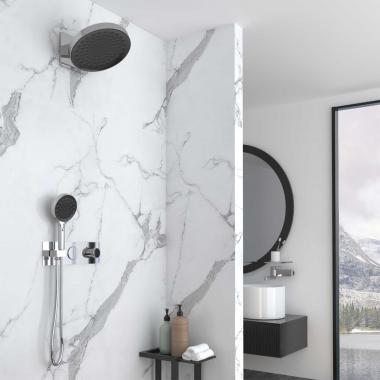 Душевой комплект VSFW-422TI3CH встраиваемый, термостатический, двухрежимный, хром	