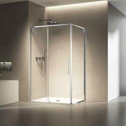 Душевой уголок Slim 8mm VSR-6SL8014CL, 1400*800, хром, стекло прозрачное