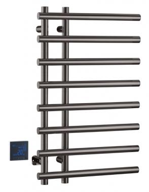 Полотенцесушитель электрический круглый сухой GUN METAL	