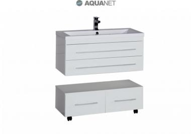 Мебель для ванной тумба Aquanet Нота 90 005 белый глянец 171492	