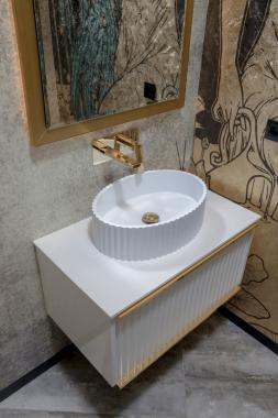 Раковина Canale рифл матовая белая	