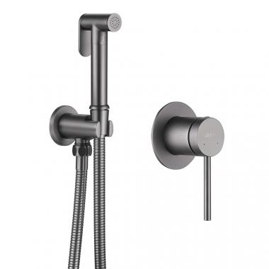 Смеситель ABBER Emotion AF8825NG с гигиеническим душем, никель	