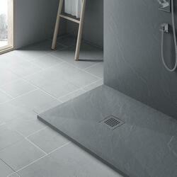 Поддон для душа из искусственного камня VST-4SR9090G, 900*900*25, серый