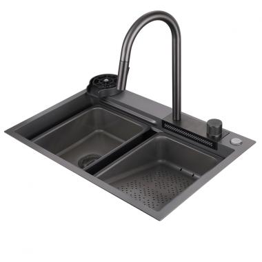 Кухонная мойка ABBER Wasser Kreis AF2194NG оружейная сталь	