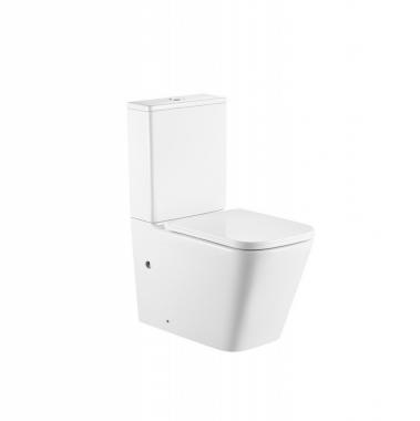 Унитаз ABBER Rechteck AC1210T компакт белый, безободковый, смыв торнадо	