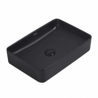 Раковина накладная ABBER Rechteck AC2207MB черная матовая	