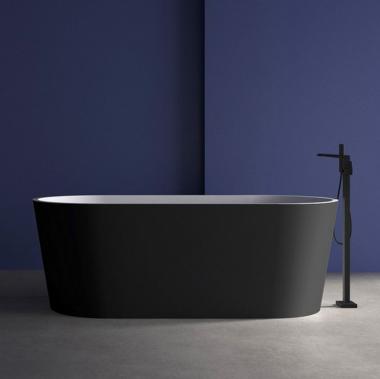 Акриловая ванна ABBER AB9209MB черная матовая	