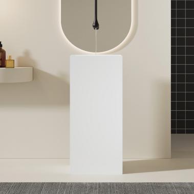 Раковина отдельностоящая ABBER Stein AS2556 белая матовая