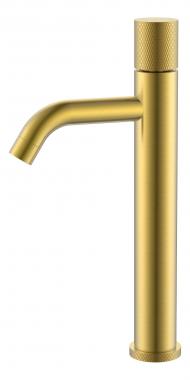 Смеситель STICK для умыв. выс. Mat Gold с ручкой TOUCH	