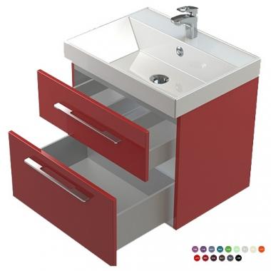Мебель для ванной тумба Астра-Форм Соло Нижний шкаф 50 подвесной с двумя ящиками ЦВ RAL	