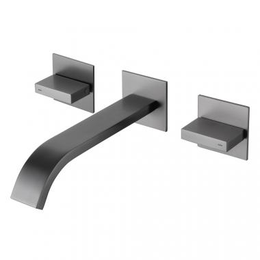 Смеситель ABBER Wasserfall AF8612NG для раковины скрытого монтажа, никель	