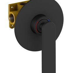 Смеситель Timo Anni 2789/03SM встроенный с гигиеническим душем, черный матовый