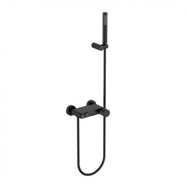 Смеситель STICK для ванны BLACK SPIRALE	