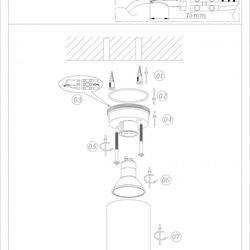 Точечный светильник Denkirs DK3007-BK DK3