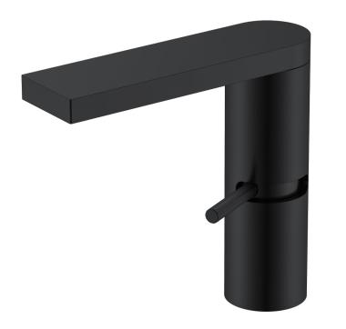 Смеситель для раковины прогрессивный Stella Black 155-B