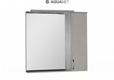  Зеркальный шкаф Aquanet Донна 90 белый дуб со светильником 169178	