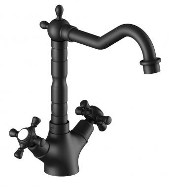 Смеситель Timo Nelson 0143/03F для раковины, черный матовый	