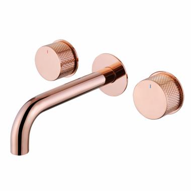Смеситель ABBER Wasser Kreis AF81122RG для раковины скрытого монтажа, розовое золото	