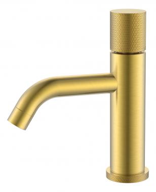 Смеситель STICK для умыв. низ. Mat Gold низкий с ручкой TOUCH	
