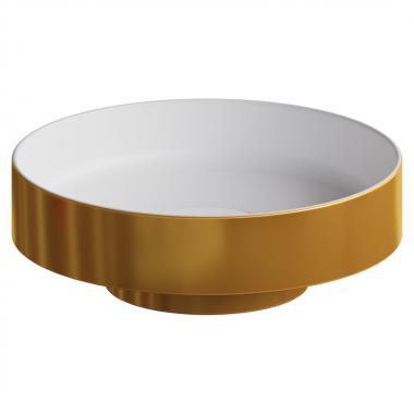 Раковина накладная Corian 400*130 GOLD	
