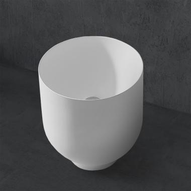 Раковина накладная ABBER Stein AS2618 белая матовая	