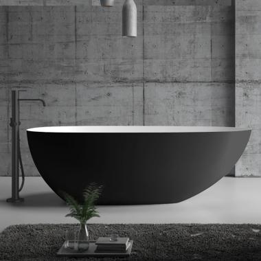 Акриловая ванна ABBER AB9211MB черная матовая	