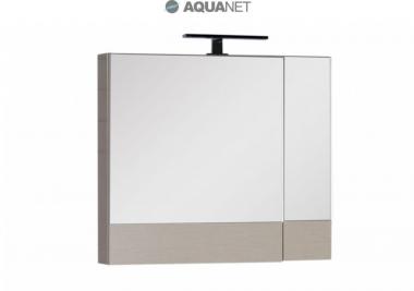 Зеркальный шкаф Aquanet Нота 75 светлый дуб камерино 158857	