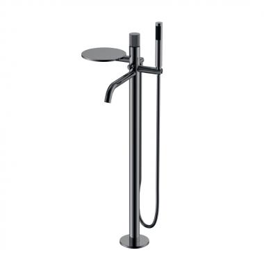 Смеситель STICK напольный Shine Gun Metal LINEA	
