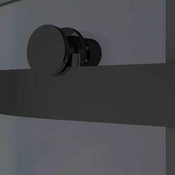 Душевой уголок Como-N VSR-4CN8012CGB, 1200*800, черный, стекло тонированное