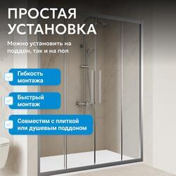 Душевая дверь ABBER Schwarzer Diamant AG33170H