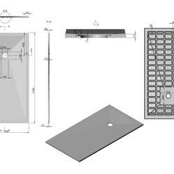 Поддон для душа из искусственного камня VST-4SR9017W, 1700*900*30, белый матовый