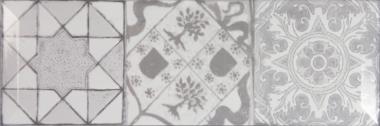 Плитка Monopole Антик серая глянцевая с фаской 10x30 (1,02)