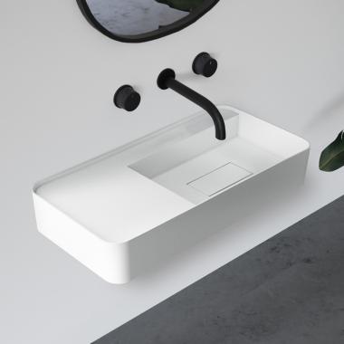 Раковина подвесная ABBER Stein AS2627-1.2 белая матовая	