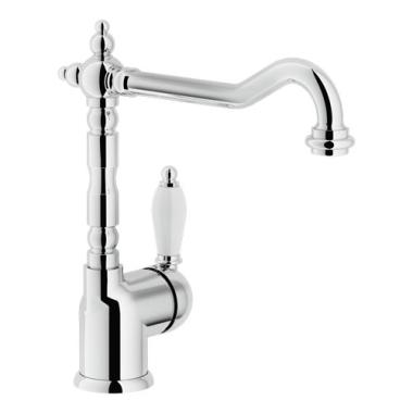 Однорычажный смеситель для кухни Teknobili Antica AT18113CR	