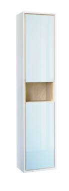  Пенал Jorno Glass 150 подвесной белый (Gla.04.150/P/W)	