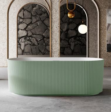 Ванна из искусственного камня ABBER Stein AS9601MCG зеленая матовая	