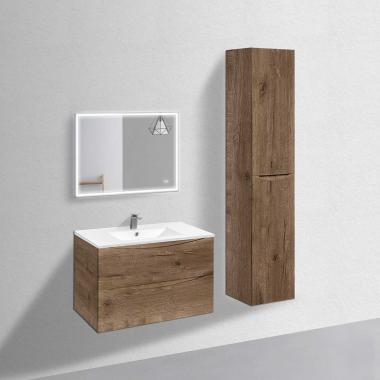 База под керамическую раковину Mia 900 подвесная, 2 выкатных ящика soft close, V.Oak	