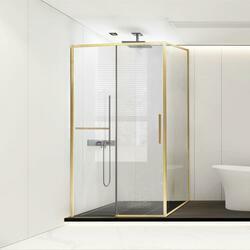 Душевой уголок Slim Soft VSR-1SS1012CLG, 1200*1000, брашированное золото, стекло прозрачное